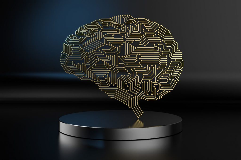 Neurostimulation treatment examples with a brain model at the top